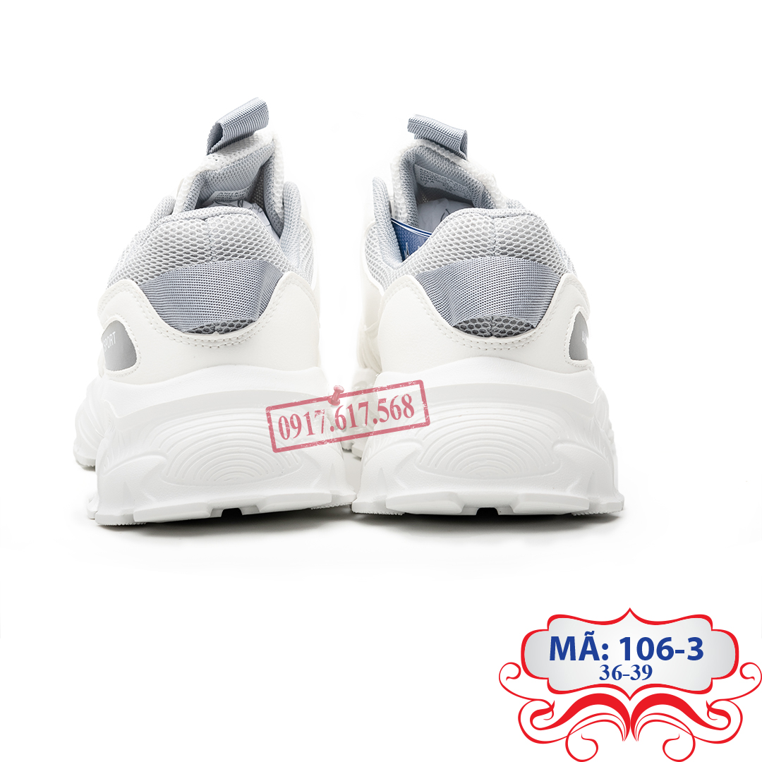 Giày thể thao nữ cao cấp Anh Khoa 106-3 white grey